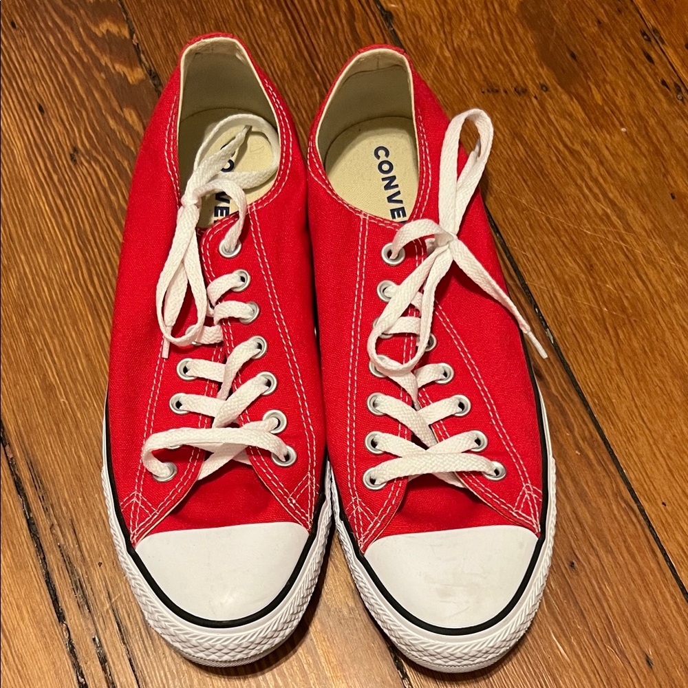 Converse Bold Red Canvas Shoes
